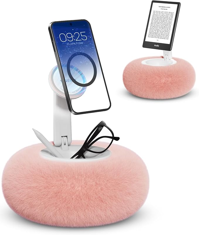 Viozon Phone Holder for Bed, Magnetic Pillow Stand, Compatible by viozon