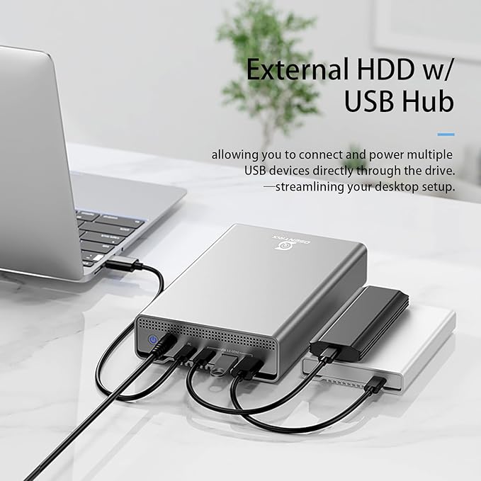GX100 22TB USB 3.2 Gen 2 USB-C External Hard Drive - Image 5