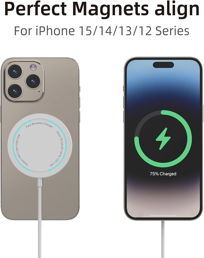 Magnetic Wireless Charger for iPhone 15W Wireless Charger Fast Mag Safe - Image 3