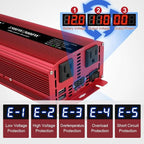 Yinleader 1500 Watts Car Power Inverter 12V to 110V, DC to AC Converter Dual AC - Image 4