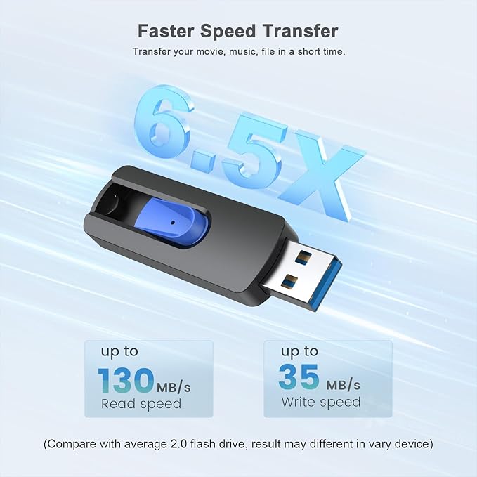 JUANWE USB Flash Drive 256GB, USB 3.0 Thumb Drive USB Storage Flash Drive - Image 2
