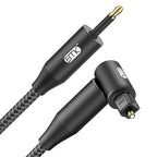 EMK Premium 90° Toslink to Mini Toslink Cable by EMK