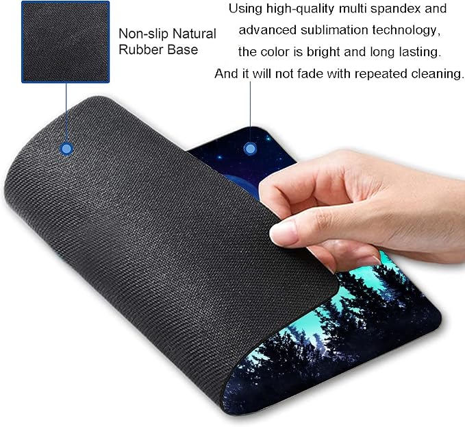 Hokafenle Mouse Pad, Square Personalized Computer Mouse Pads - Image 2