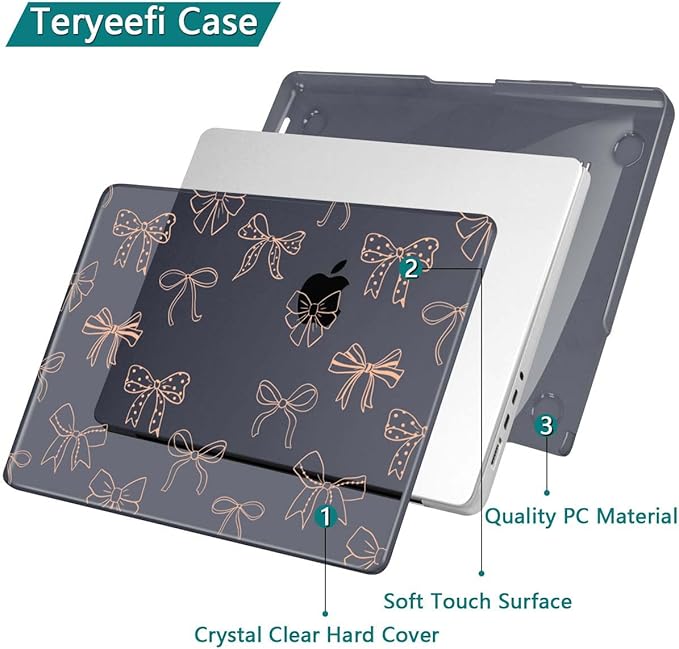 Teryeefi for MacBook Pro 14 inch Case M4 M3 M2 M1 Chip Model A3112 A3401 A3185 - Image 5