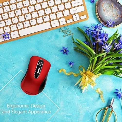 memzuoix 2.4G Wireless Mouse, 1400 DPI Mobile Optical Cordless Mouse - Image 6