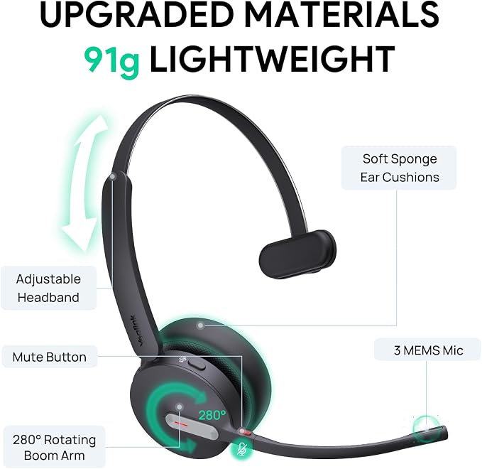 Yealink BH70 Mono Teams Wireless Headset - Image 5