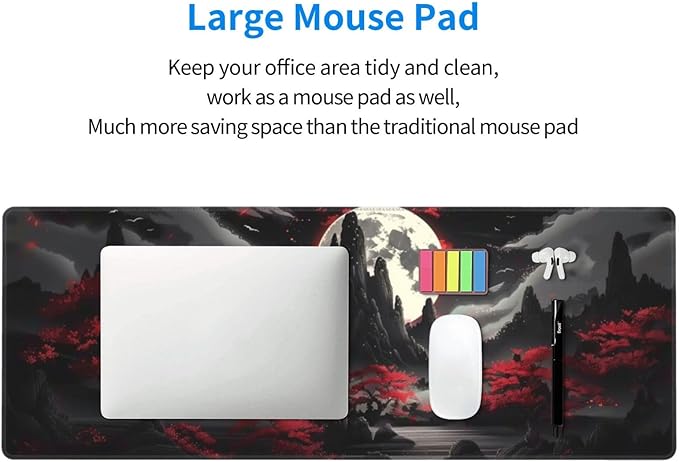 Extended Gaming Mouse Pad, Large Desk Mat XL Anime Mouse Pad Waterproof - Image 6