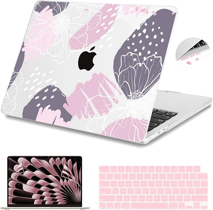 Teryeefi Compatible with M4 M3 M2 MacBook Air 15 Inch 2024 2023 Case Model by Teryeefi
