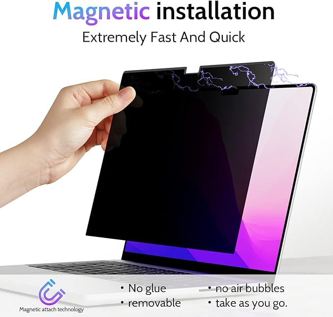 Magnetic Privacy Screen for MacBook Air 15 Inch - Image 3