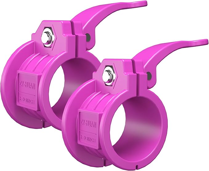 Olympic Barbell Clamps 2 inch Adjustable Barbell Clips Quick Release Pair of by ZY-HUAN