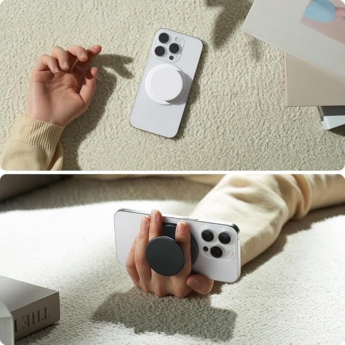 Sinjimoru for MagSafe Phone Grip, Soft Silicone Magnetic Finger Grip for iPhone - Image 9