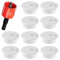 1-3/8 in. Hole Saw with 10PCS White Desk Grommet by GA1FSL
