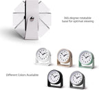 Analog Alarm Clock, Silent Non-Ticking Quartz Movement, Battery-Operated - Image 4