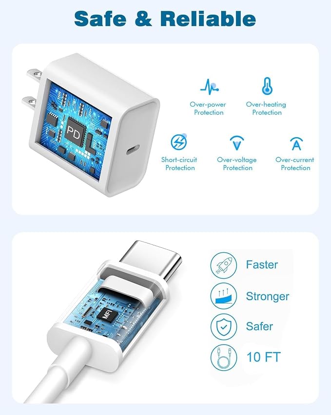 10FT Apple iPhone 16 Charger - Image 4