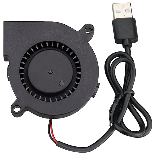GDSTIME 50mm USB Fan, 50mm x 15mm Blower 5V DC Brushless Cooling Fan by GDSTIME