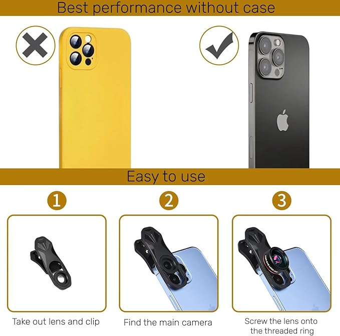 Fisheye 235°, Fish Eye Lens Universal HD Phone Fisheye Lens, Phone Camera Lens - Image 6