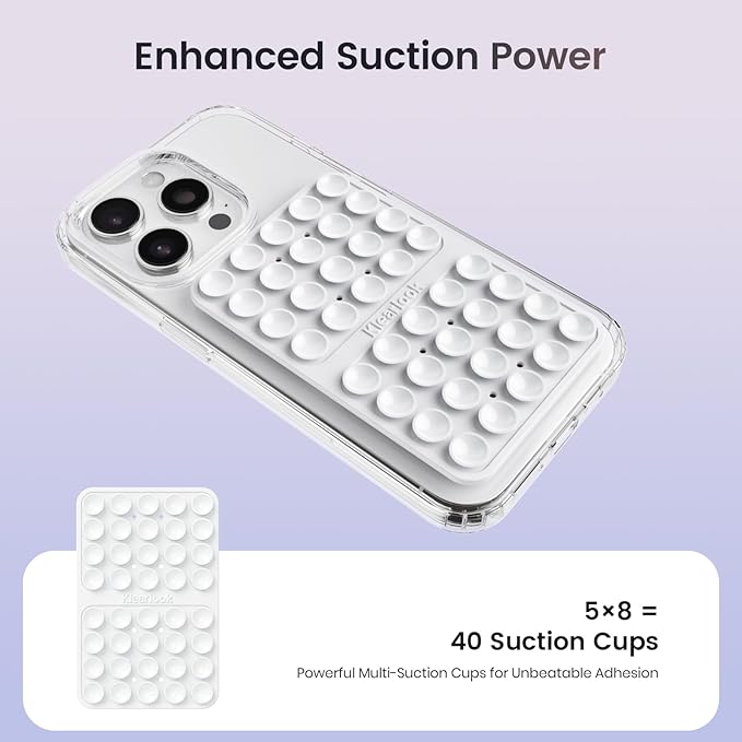 Klearlook Silicone Suction Cup Phone Case Mount Double Sided, Silicon Sticky - Image 3