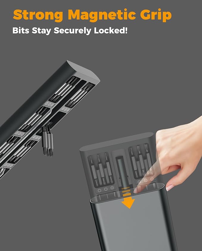 72 in 1 Electric Screwdriver Kit, 3.7V Dual-Head Precision Screwdriver Set - Image 7
