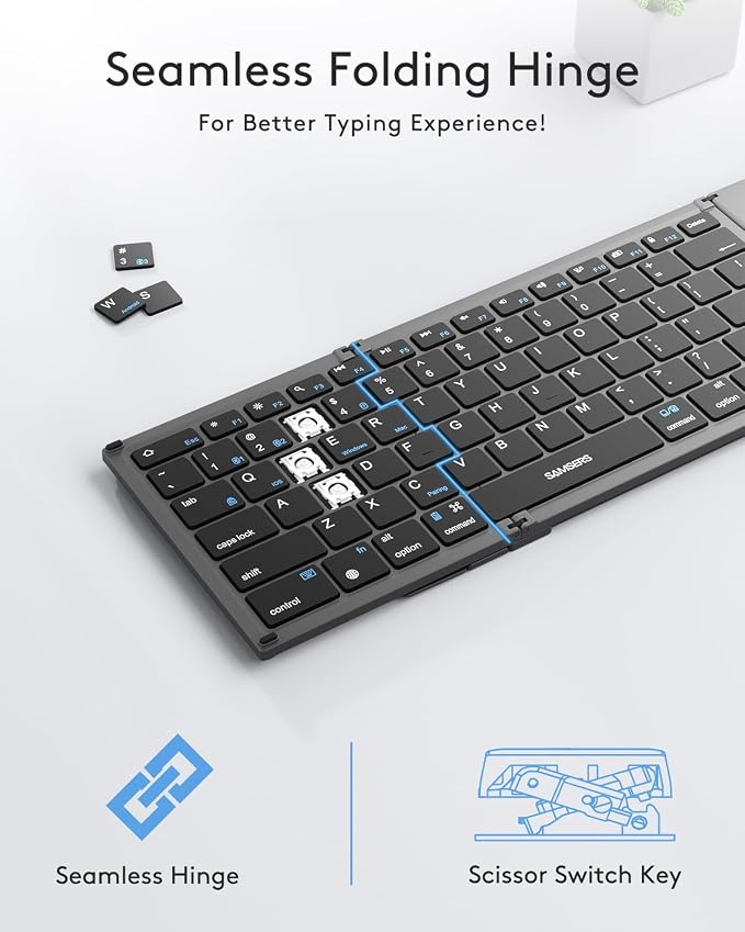 Samsers Foldable Bluetooth Keyboard - Image 6