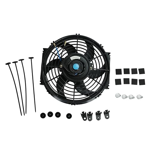 7 Inch Universal Slim Fan Push Pull Electric Radiator Cooling Fan 12V 80W Mount - Image 6