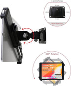 Tablet Wall Mount Holder with Lock and Key, Rotate Design Arbitrary Adjustment - Image 2