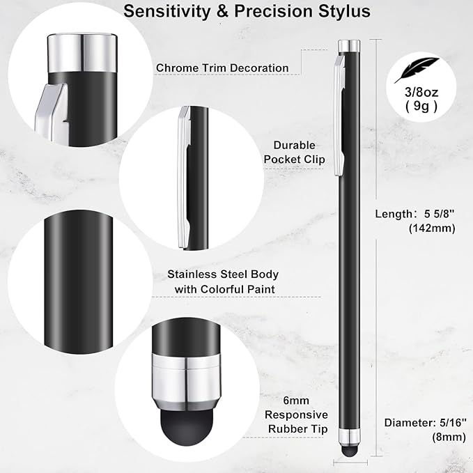 Stylus Pens for Touch Screens 12 Pack Linfanc Stylus Pen for iPad High - Image 2