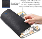 Kawaii Mouse Pad, Cute Cats Mouse Mat, Square Waterproof Non-Slip Rubber Base - Image 2