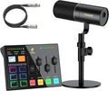 TONOR Audio Interface and Microphone Set, Podcast Equipment Bundle, USB Audio by TONOR