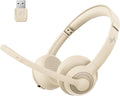 Wireless Headset with AI Noise Cancelling Microphone Bluetooth Headset by JIAMQISHI
