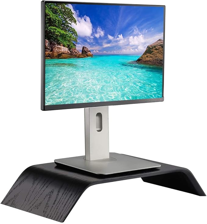 SAMDI Wooden Computer Monitor Stand, Desktop Accessories, Laptop Stand - Image 8