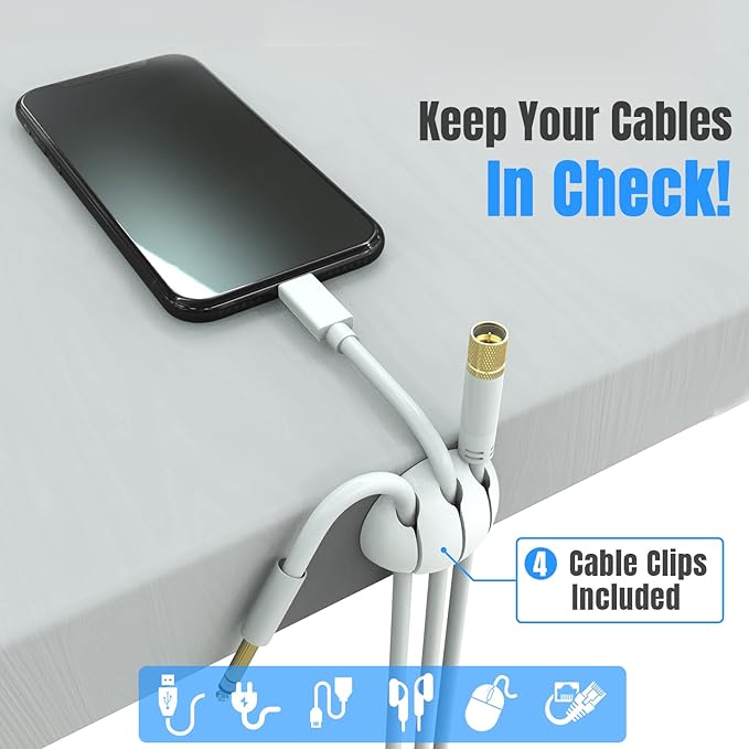 Large Cable Management Box, Cord Organizer to Hide Power Strip, Extension Cord - Image 4