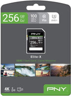 PNY 256GB Elite-X Class 10 U3 V30 SDXC Flash Memory Card - Image 9