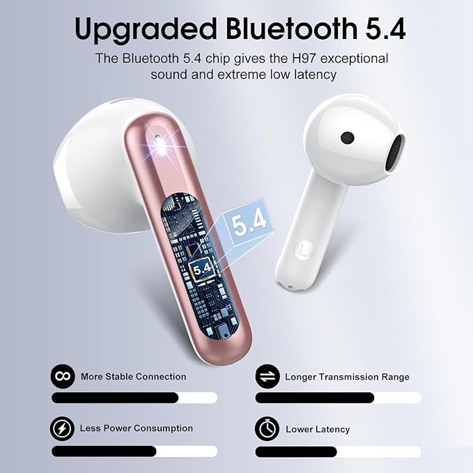 Wireless Earbuds, 40H Ultralight in-Ear Buds, IP7 Waterproof Earphones - Image 2