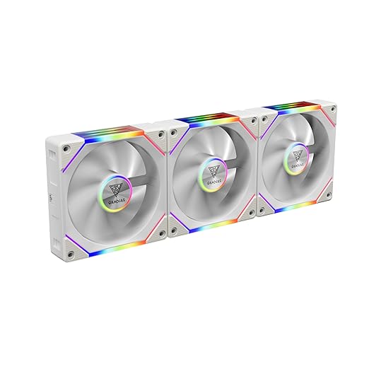 GAMDIAS AEOLUS P2-1203 120mm ARGB PWM Fan, Include Reverse Fan Blade x3 & by GAMDIAS