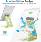 OMOTON Adjustable Tablet Stand for Desk, Upgraded Longer Arms for Greater - Image 5