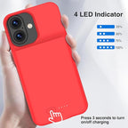 GIN FOXI Battery Case for iPhone 17, Charging Case Charger 8500mAh Ultra-Slim - Image 6