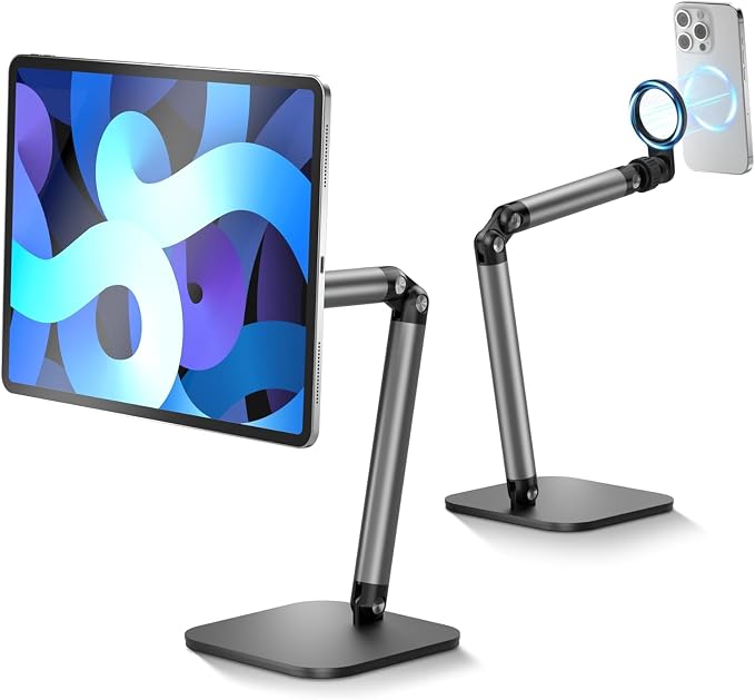 Phone Holder For Desk, With Magnetic Design, Tablet Stand for iPad, With Heavy by telesin