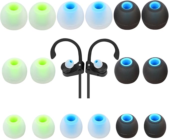 Earbud Tips Ear Bud Tips Soft Anti Slip Washable and Reusable Silicone by Unknown