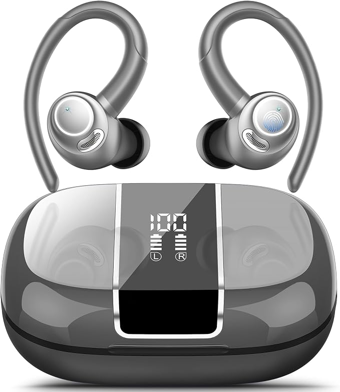 Wireless Earbuds Bluetooth 5.3 Headphones Sports, 48Hrs Playtime Bluetooth by VKROBAG