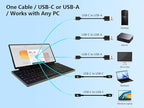 12.8" Portable Touchscreen Keyboard Monitor Stretched Bar Screen Extender - Image 3