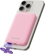 2025 Magnetic 15W Power Bank for iPhone, 5000mAh Magsafe Battery Pack by Ouotoo