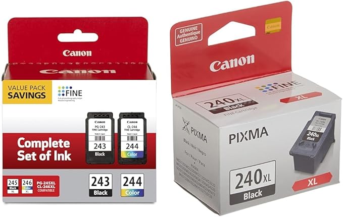 Canon PG-243/ CL-244 Ink Multi Pack, Compatible to TR4520, MG2922 & PG-240 XL by Canon