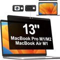 Privacy Screen MacBook Pro 13 Inch & MacBook Air 13", Magnetic Anti Glare Blue by Mamol