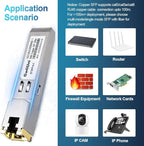 10Pcs 1.25Gbps RJ45 Copper SFP, 10/100/1000Base-T transceiver Module 100m - Image 6