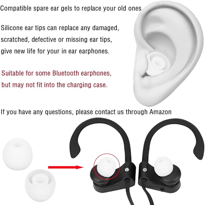 18 Pairs Silicone Ear Tips Replacement Earbud Tips - Image 6
