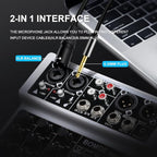 BOMGE 4 Channel Professional Audio Mixer, Sound Board Mixing Console - Image 3