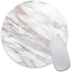 Premium Textured Round Mouse Pad by Armanza