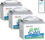Redodo Smart Bluetooth 12V 50Ah LiFePO4 Lithium Battery by PrimeDayRedodoSaveup55