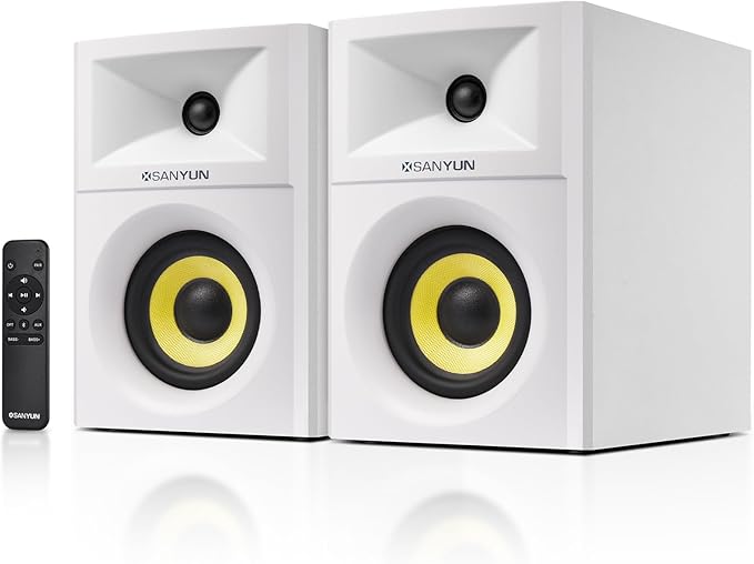 SW205 4" Bookshelf Speakers | Immersive HiFi Audio by Sanyun