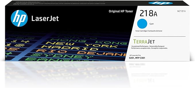 HP 218A Cyan Toner Cartridge | Works by HP